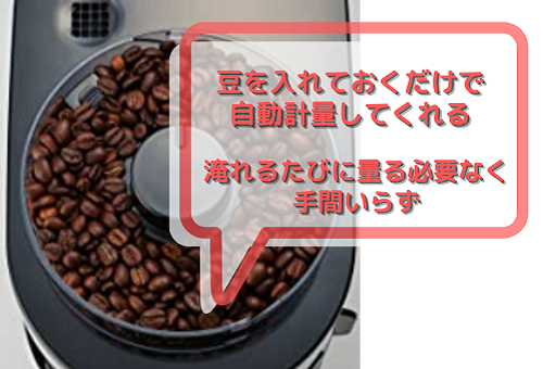 シロカ SC-C111はコーヒー豆の自動計量で手間いらず
