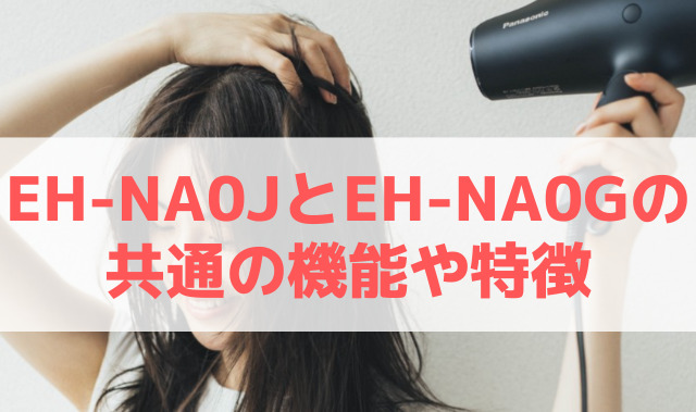 ナノケアEH-NA0JとEH-NA0Gの共通の機能や特徴